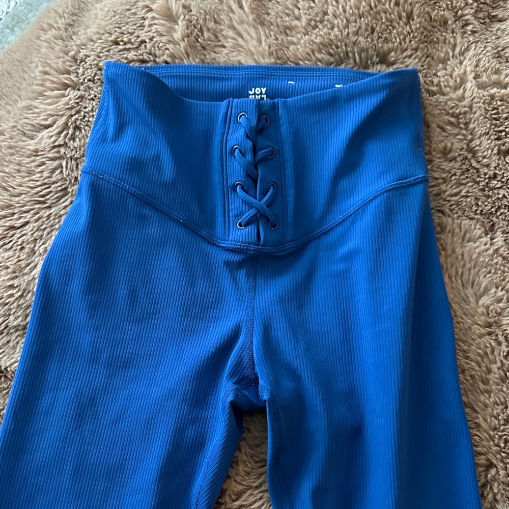 JoyLab Blue Ribbed Leggings